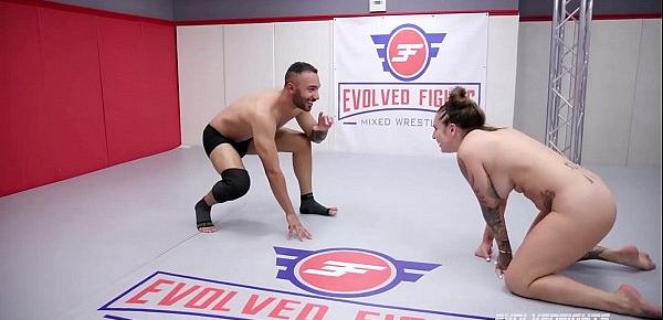  Tori Avano mixed nude wrestling Oliver Davis for a fuck reward